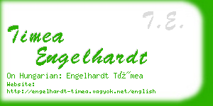 timea engelhardt business card